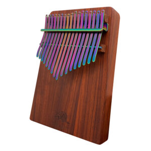 非洲酸枝(紅壇)實木拼接搭配PVD鍍鈦鋼片-五彩 板式卡林巴琴 拇指琴