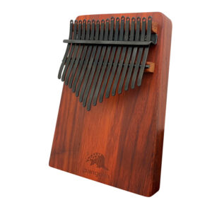 非洲酸枝(紅壇)實木拼接搭配PVD鍍鈦鋼片-曜岩黑 板式卡林巴琴 拇指琴